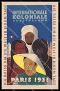 Artist Signed Denneures ? France Koloniale Ausstellung Paris 1931 pc ZG8652 – fronte