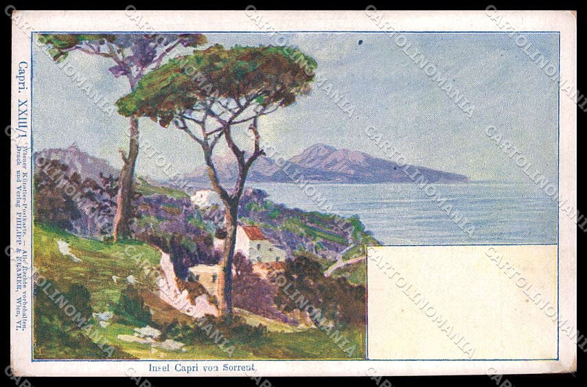 Napoli Sorrento Capri Philipp & Kramer XXIII-1 cartolina ZG8659 – fronte