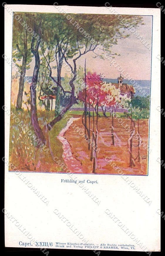 Napoli Capri Philipp & Kramer XXIII-6 cartolina ZG8664 – fronte