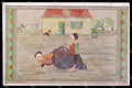 Illustratori Artist Signed Rie Cramer serie 137 Girl WRINKLES cartolina ZG8673 – fronte