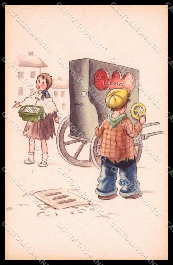 Illustratori Artist Signed Children Bambini Fratelli Cenci 541 cartolina ZG8674 – fronte