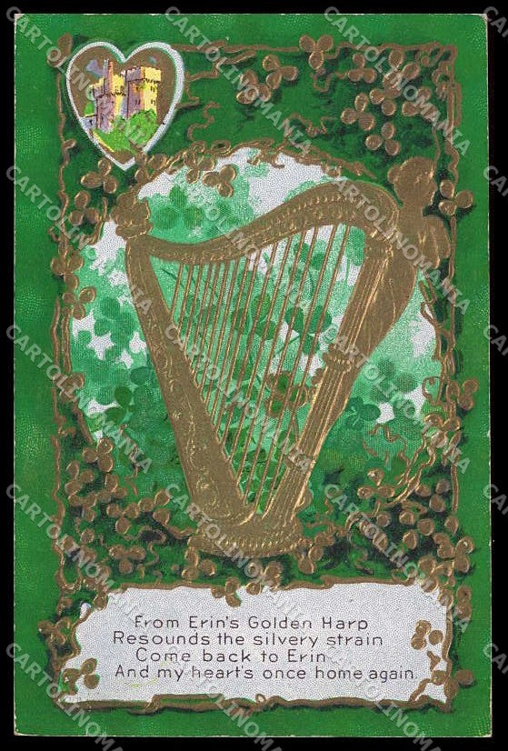 Illustratori Artist Signed Spring Erin Go Bragh Ireland Forever cartolina ZG8678 – fronte