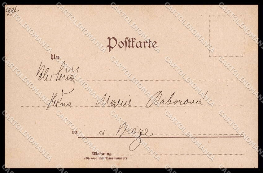 Illustratori Artist Signed Art Nouveau Lady Carnival 002 cartolina ZG8682 – retro