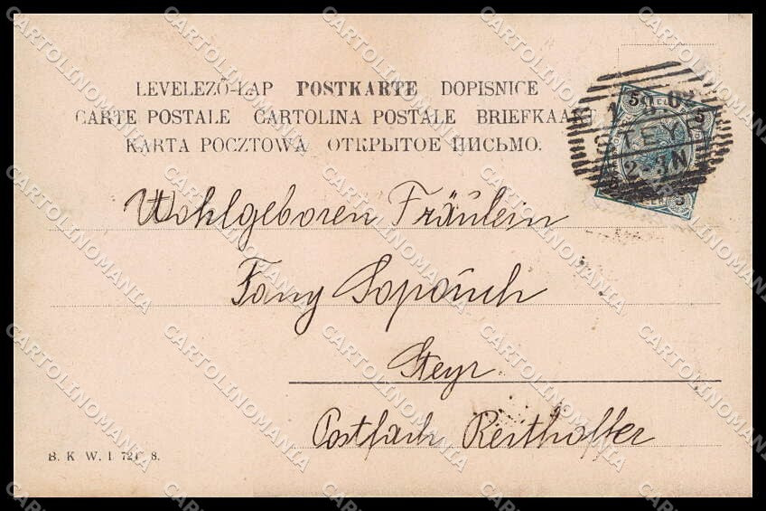 Illustratori Artist Signed Season August BKWI serie 724-8 cartolina ZG8689 – retro
