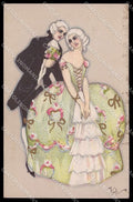 Artist Signed Chiostri Fofi Lady Couple Ballerini Fratini 164 cartolina ZG8694 – fronte