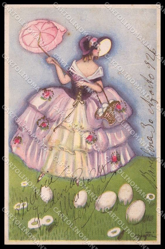 Illustratori Artist Signed Chiostri Lady Ballerini Fratini 200 cartolina ZG8698 – fronte
