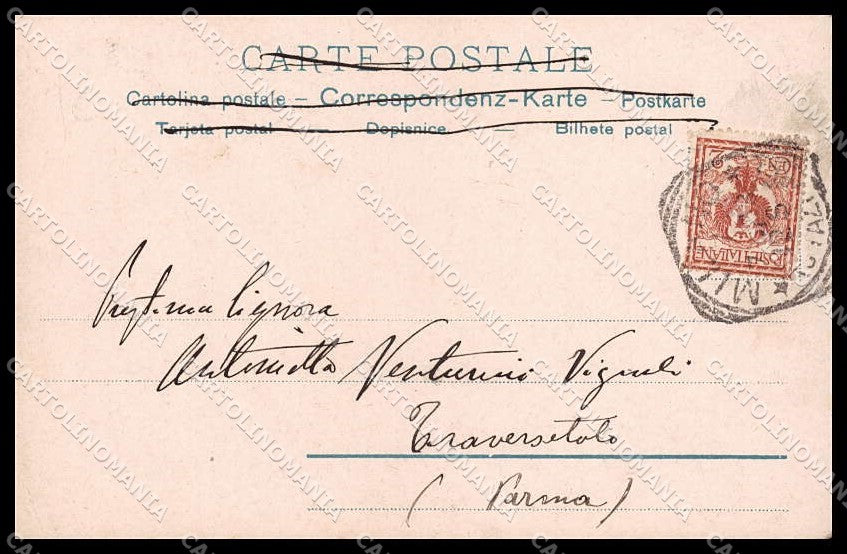 Illustratori Artist Signed Couple Dance Art Nouveau cartolina ZG8709 – retro