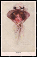 Illustratori Artist Signed Philip Boileau Fashion Lady Forever cartolina ZG8715 – fronte