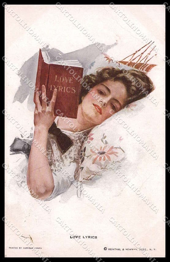Illustratori Artist Signed Harrison Fisher Lady 257 CORNER CREASED pc ZG8720 – fronte
