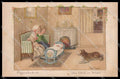 Illustratori Artist Signed Pauli Ebner Children Collie Dog serie 1362 pc ZG8723 – fronte
