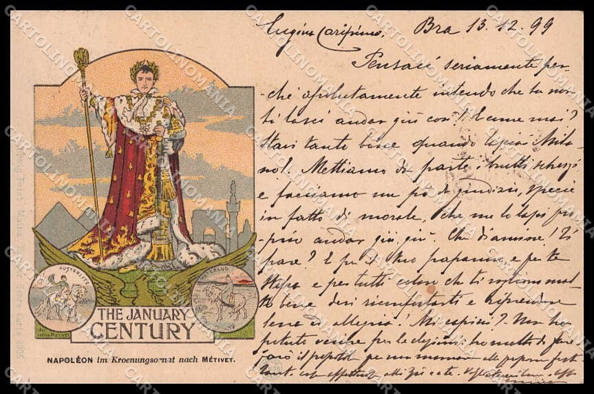 Artist Signed Lucien Metivet Napoleon Cinos Collection TEARED pc ZG8735 – fronte