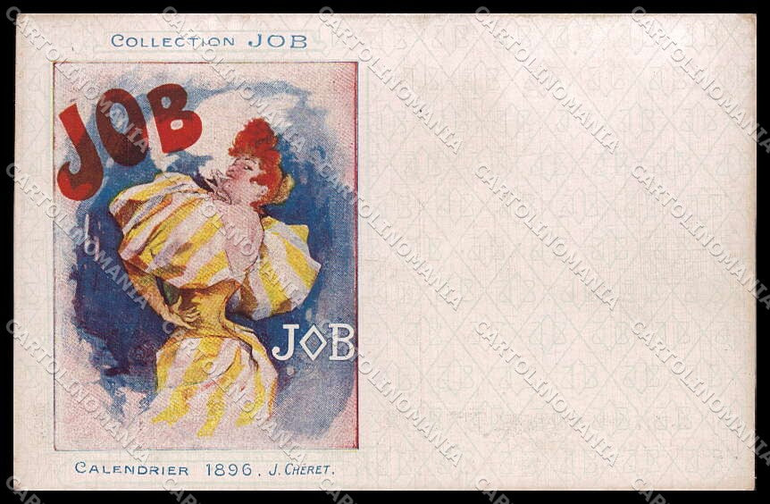 Illustratori Artist Signed J. Cheret Lady Collection Job Calendrier pc ZG8750 – fronte