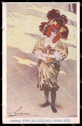 Artist Signed Hampel Lady Art Nouveau Philipp & Kramer XVII-1 pc ZG8774 – fronte
