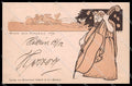 Illustratori Artist Signed E. K. Ancient Rome Art Nouveau pc ZG8796 – fronte