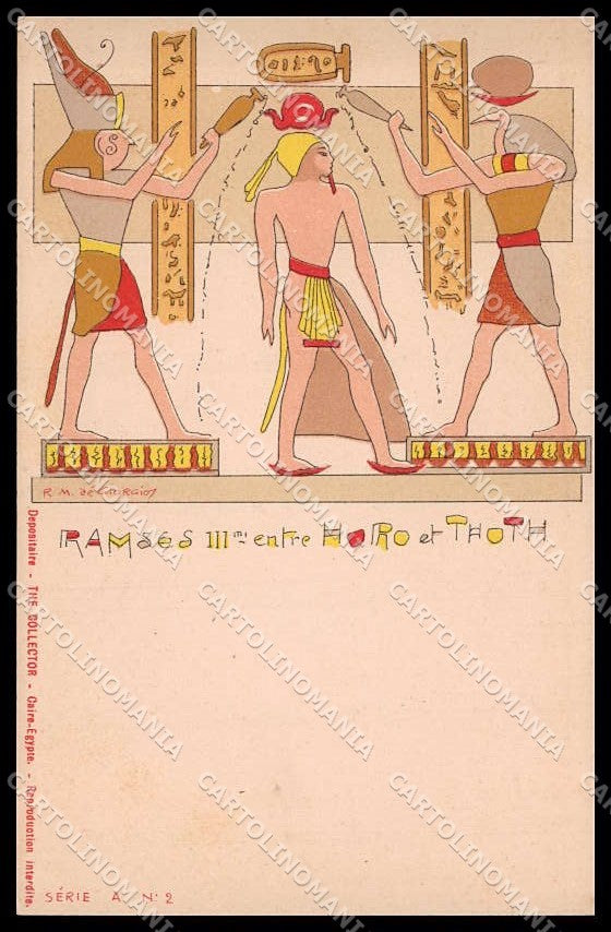 Illustratori Artist Signed R. M. de Giorgio Ancient Egypt A-2 pc ZG8808 – fronte