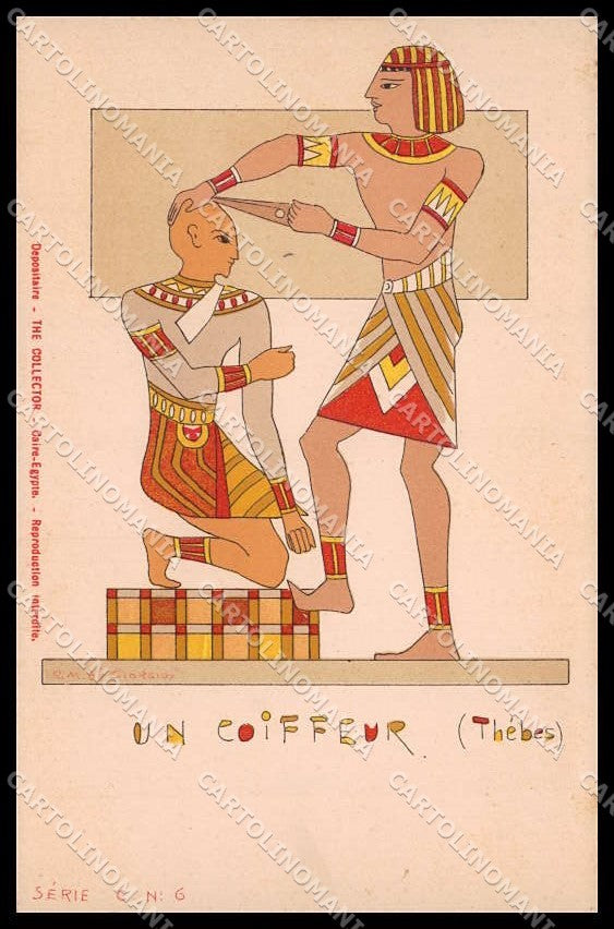 Illustratori Artist Signed R. M. de Giorgio Ancient Egypt C-6 pc ZG8809 – fronte