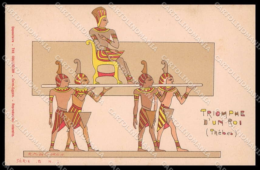 Illustratori Artist Signed R. M. de Giorgio Ancient Egypt B-1 pc ZG8810 – fronte