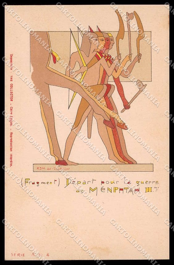 Illustratori Artist Signed R. M. de Giorgio Ancient Egypt A-4 pc ZG8812 – fronte
