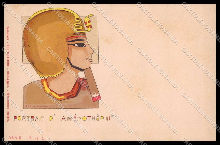 Illustratori Artist Signed R. M. de Giorgio Ancient Egypt B-2 pc ZG8817 – fronte