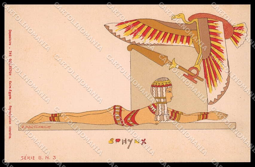 Illustratori Artist Signed R. M. de Giorgio Ancient Egypt B-3 pc ZG8819 – fronte