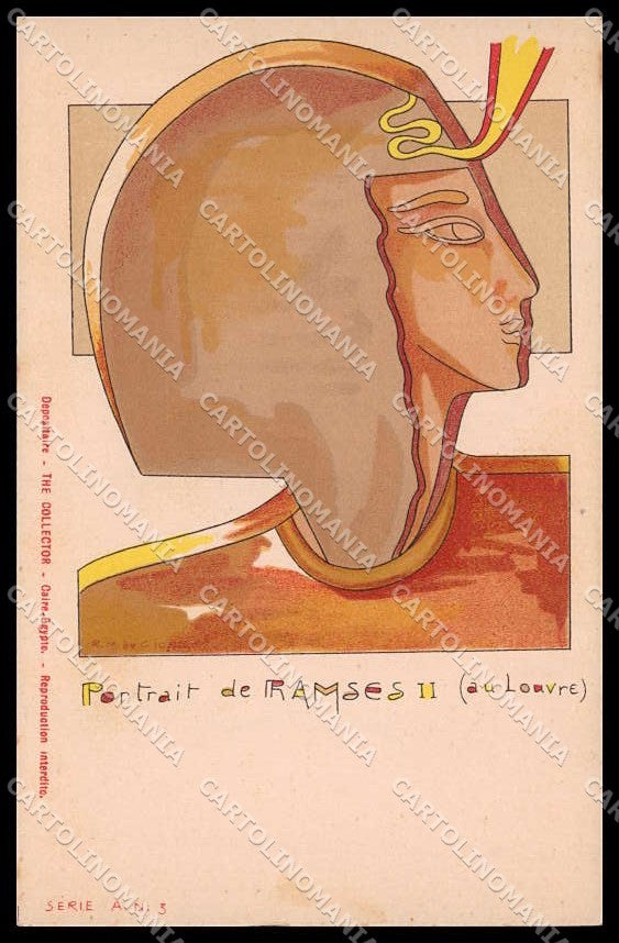 Illustratori Artist Signed R. M. de Giorgio Ancient Egypt A-5 pc ZG8824 – fronte