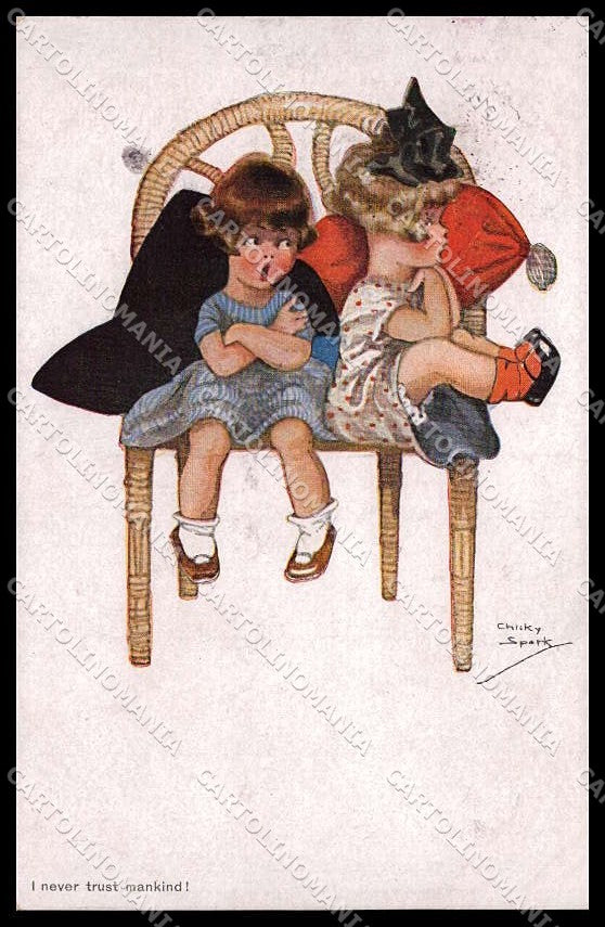Illustratori Artist Signed Chicky Spark Children 606 cartolina ZG8855 – fronte