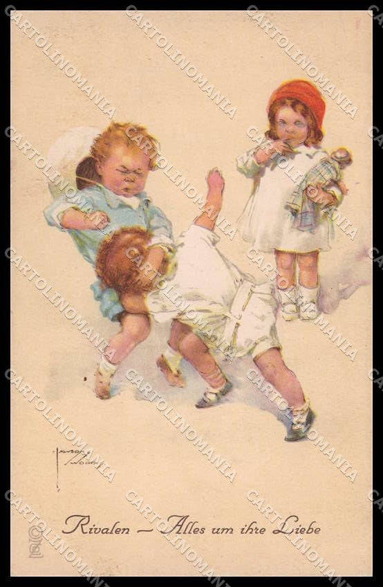 Illustratori Artist Signed Wood Lawson Children 1272 cartolina ZG8858 – fronte
