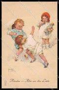 Illustratori Artist Signed Wood Lawson Children 1272 cartolina ZG8858 – fronte