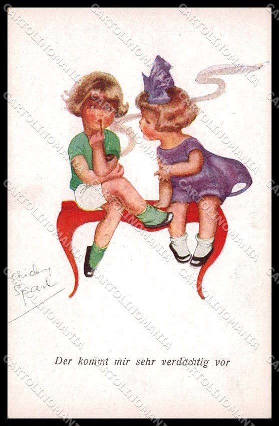 Illustratori Artist Signed Chicky Spark Children 1215 cartolina ZG8862 – fronte