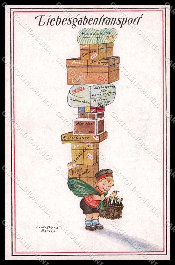 Illustratori Artist Signed C. Diehl Boy Child serie 204 cartolina ZG8863 – fronte