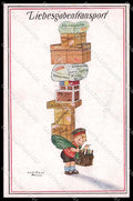 Illustratori Artist Signed C. Diehl Boy Child serie 204 cartolina ZG8863 – fronte