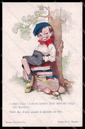 Illustratori Artist Signed L. Brymner Boy Books cartolina ZG8865 – fronte