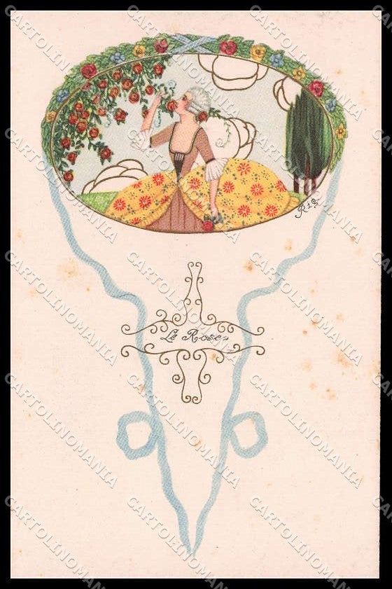 Illustratori Artist Signed Fashion Lady Ballerini Fratini serie 285 pc ZG8874 – fronte