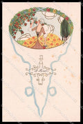 Illustratori Artist Signed Fashion Lady Ballerini Fratini serie 285 pc ZG8874 – fronte
