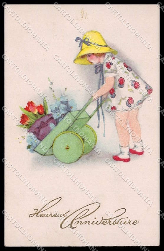 Illustratori Artist Signed Hannes Petersen Girl HWS 3315 cartolina ZG8877 – fronte