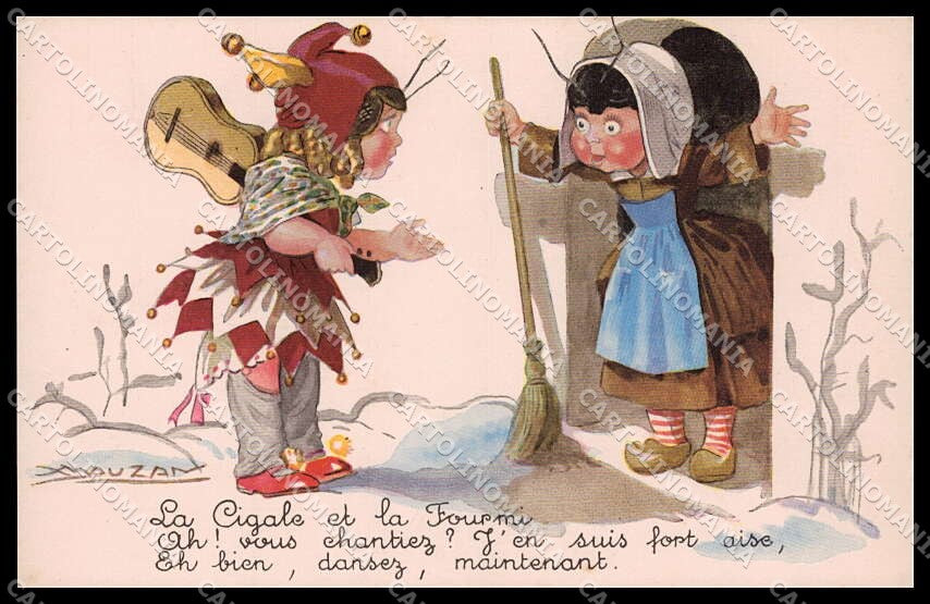 Illustratori Artist Signed Mauzan Children Fairy Tales cartolina ZG8879 – fronte