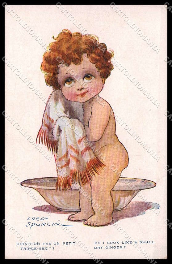 Illustratori Artist Signed Fred Spurgin Girl serie 386 cartolina ZG8886 – fronte