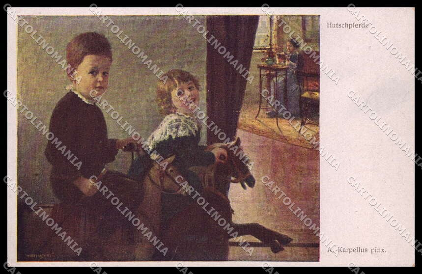Illustratori Artist Signed A. Karpellus Children BKWI serie 1257 pc ZG8888 – fronte