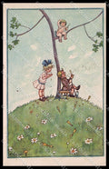 Illustratori Artist Signed F. Gareis Children Cupid BKWI 376-5 cartolina ZG8897 – fronte
