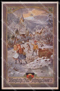 Illustratori Artist Signed Kranzle Children Deutscher Schulverein 1111 pc ZG8904 – fronte