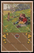 Illustratori Artist Signed Children Easter Deutscher Schulverein 157 pc ZG8906 – fronte