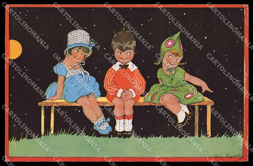 Illustratori Artist Signed Chicky Spark Children 803 cartolina ZG8920 – fronte