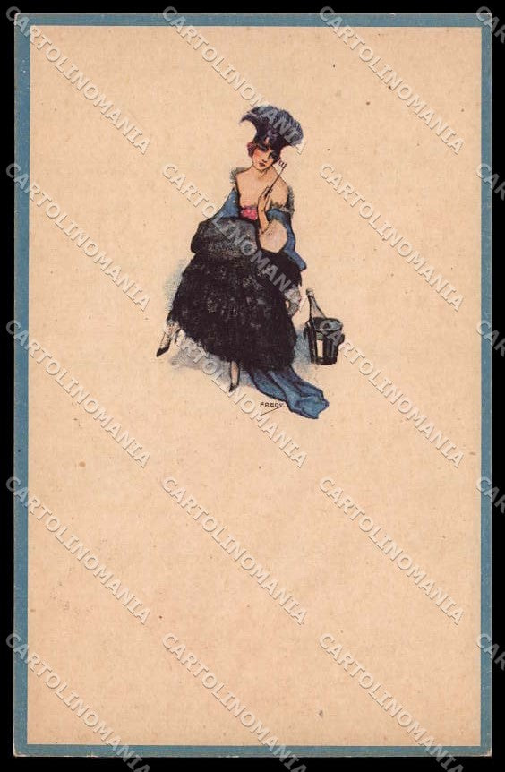 Illustratori Artist Signed Fredy Fashion Lady serie 18-6 cartolina ZG8932 – fronte