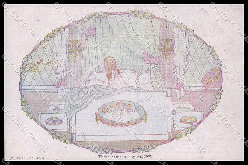 Illustratori Artist Signed H. Willebeer Le Mair Girl cartolina ZG8937 – fronte