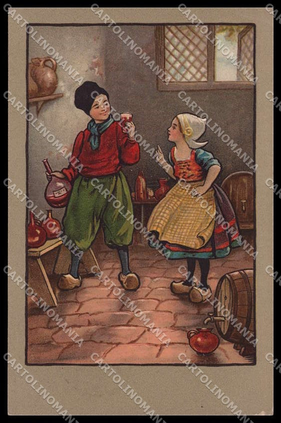 Illustratori Artist Signed Dutch Children Dondorf serie 488 WRINKLES pc ZG8943 – fronte
