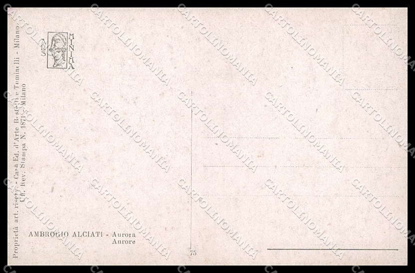 Artist Signed Ambrogio Alciati Nude Lady Ars Minima serie 75 pc ZG8954 – retro