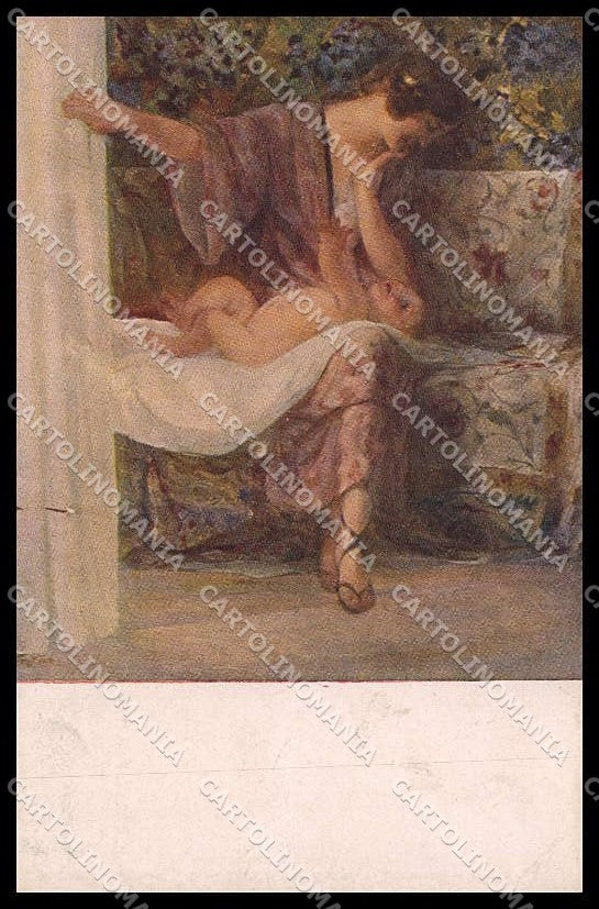 Illustratori Artist Signed C. Fratino Lady Baby XI Expo Venezia 262 pc ZG8961 – fronte