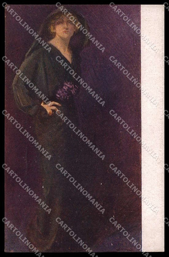 Illustratori Artist Signed A. Noci Lady XI Expo Venezia 248 cartolina ZG8962 – fronte