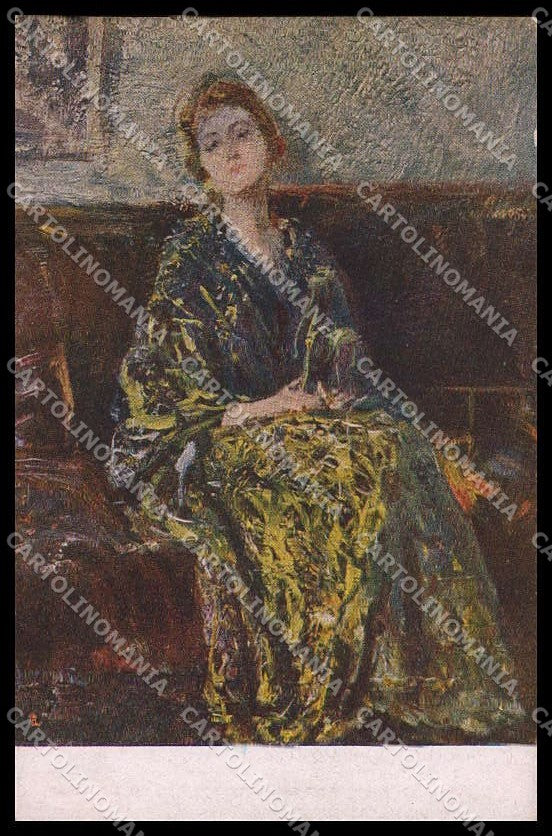 Illustratori Artist Signed P. Scoppetta Lady Ars Minima serie 553 pc ZG8967 – fronte