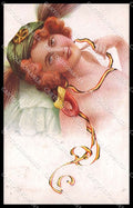 Artist Signed Monestier ? Lady Propaganda WW1 serie 349-1 ABRADED pc ZG8975 – fronte